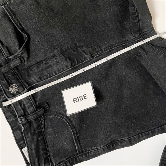 American Eagle Highest Rise Jegging 10 SHORT petite black stretch high waist - Picture 10 of 12